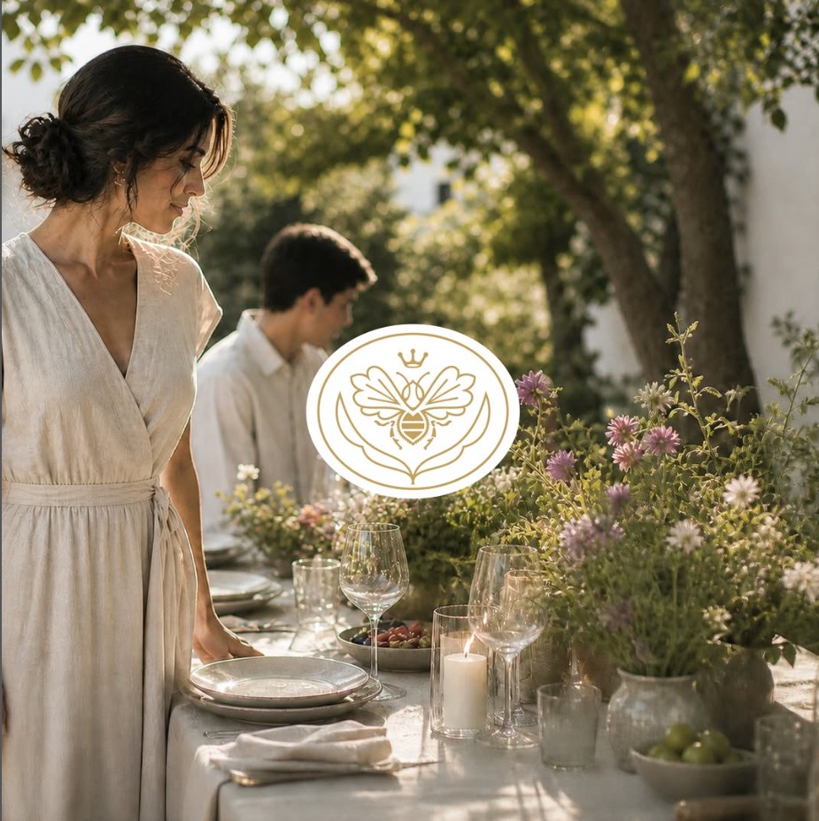 Teraviva outdoor table setting